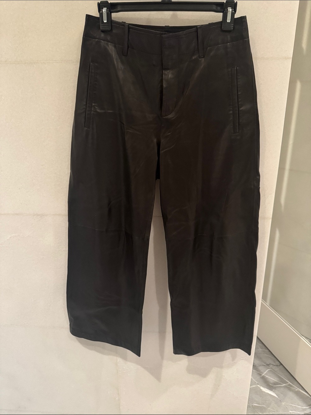 Rag & Bone Leather Wide leg pant